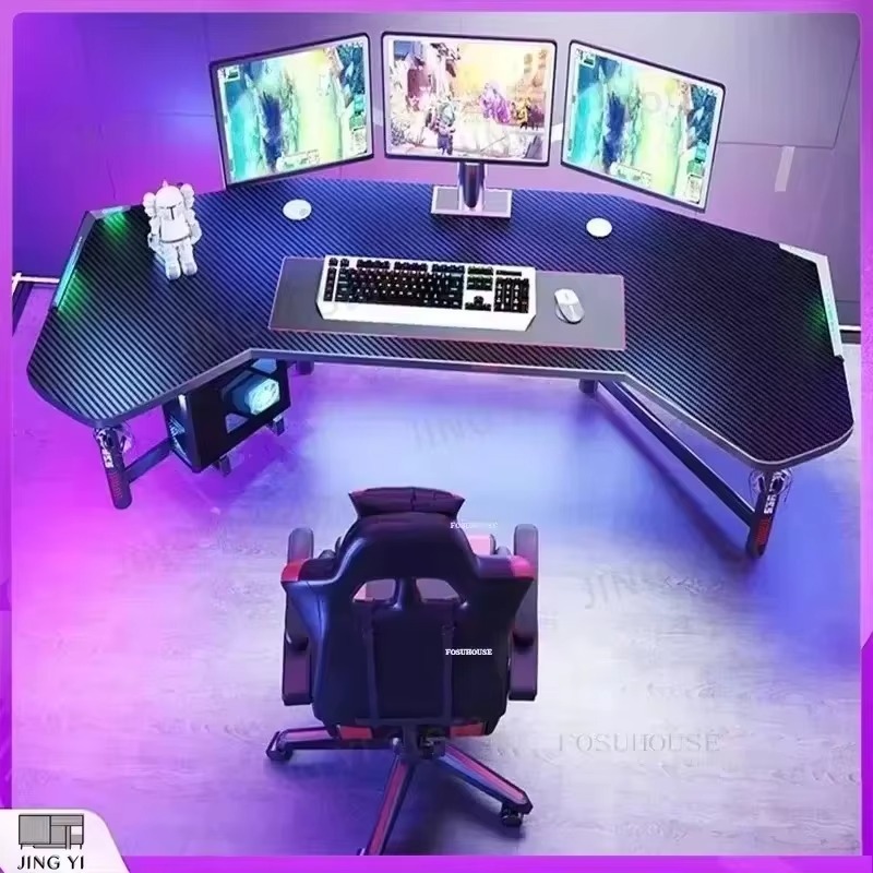 Desk Setup L Shaped - Mesa de Jogos Profissional Ergonômica para