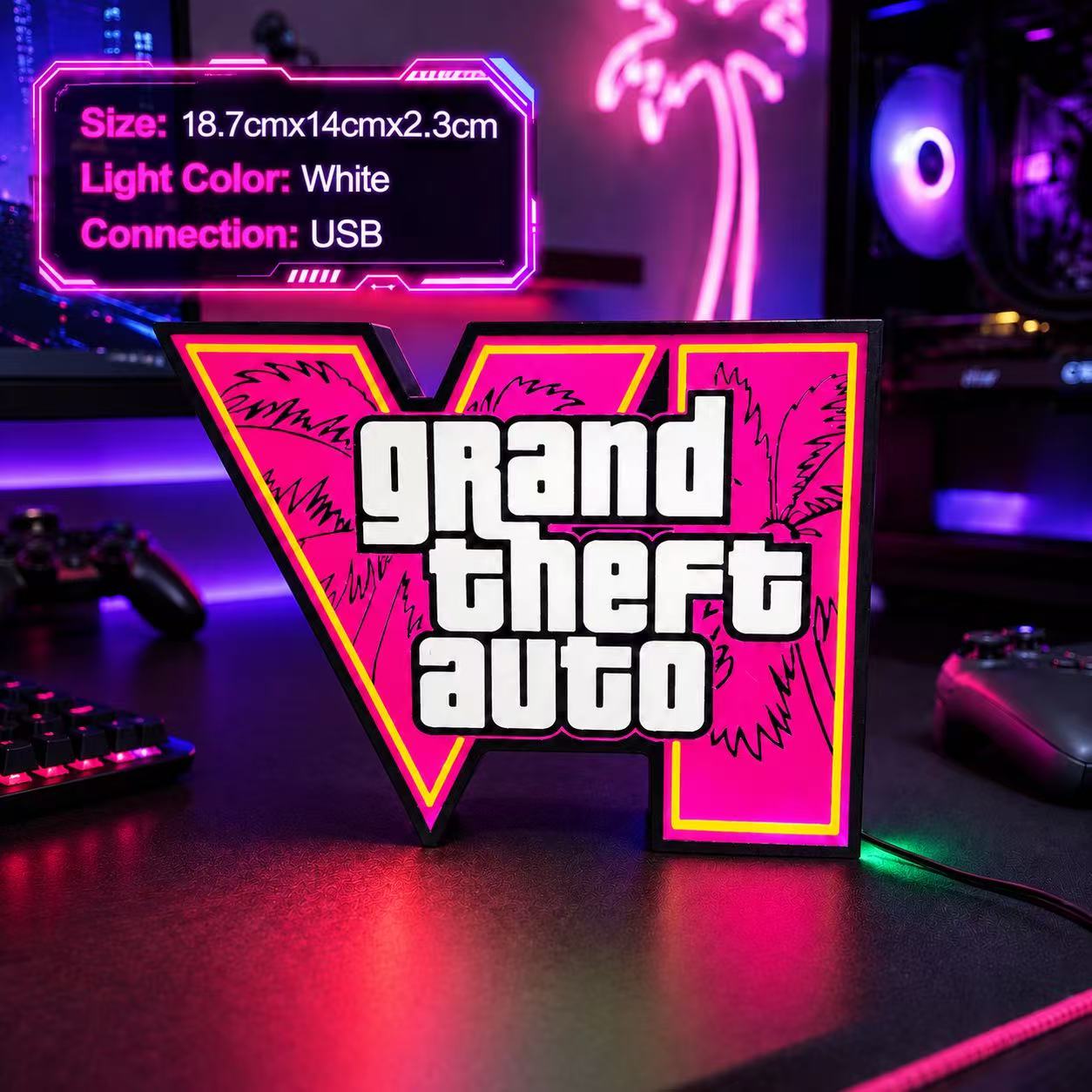 2026 Novo GTA 6 Horizon Luz Am - Desk Setup Lamp avaliação e preço